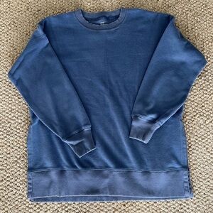 Medium blue aerie crew neck sweatshirt